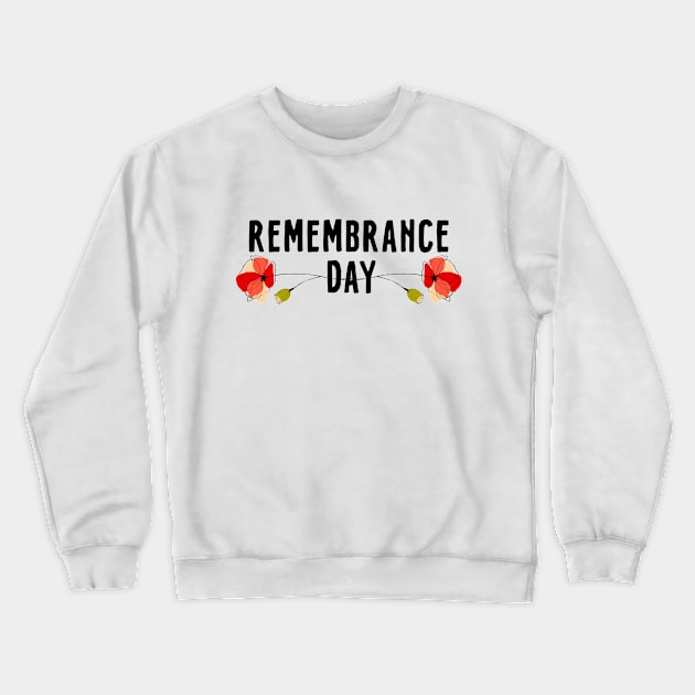 Remembrance Day - Poppy Day Crewneck Sweatshirt by Acid_rain